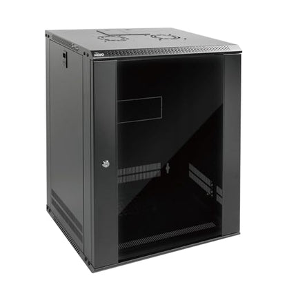 15U Wall Mount Rack Network Cabinet for 19" IT Equipment (15U/Glass Door)