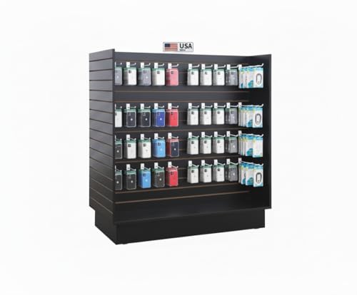 H Unit Slatwall Gondola Display (Black)