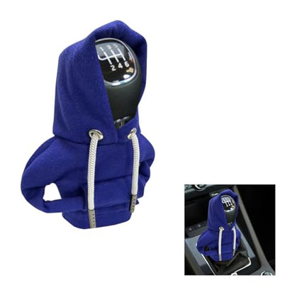 Car Gear Shift Hoodie Auto Shifter Knob Cover (Blue / 1 Pcs)