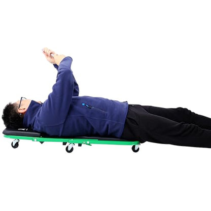 Mechanic Creeper and Stool (Green)