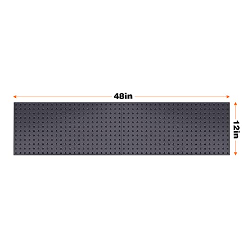 Metal Pegboard Wall Panels (Black / 2PC)