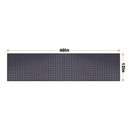 Metal Pegboard Wall Panels (Black / 2PC)