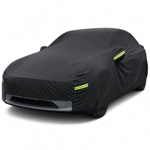 Car Cover for Tesla Model Y Waterproof Outdoor Cover (Black / Fit for Tesla Model Y)