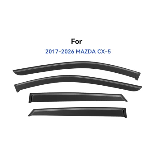 Window Visors Rain Guards for 2017 (2017-2026 Mazda CX-5)