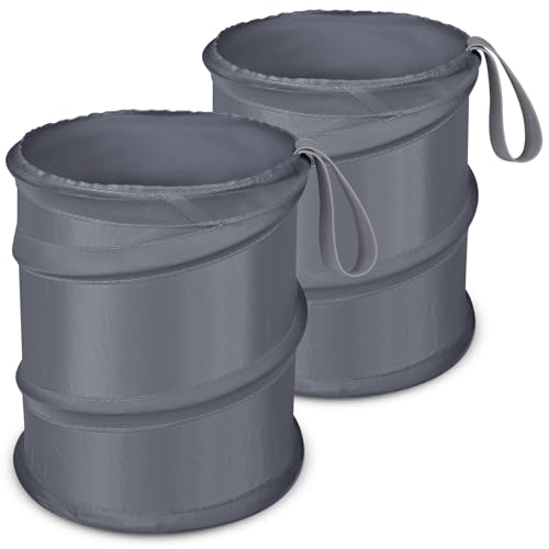 Car Trash Can (Grey / 1 Gallons-2 Packs)