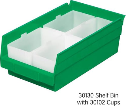 30130 Heavy Duty Plastic Shelf Bins (Green / Bin Box)