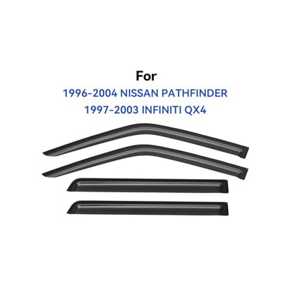 Window Visors Rain Guards for 1996 (1996-2004 Nissan Pathfinder)