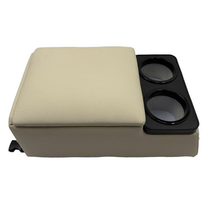 Car Center Console with Cup Holders (Beige)