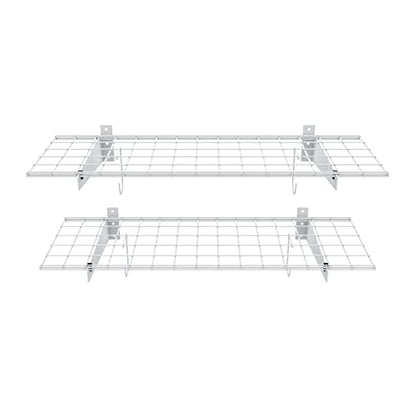2 Pack Garage Wall Shelves (White / 15*45")