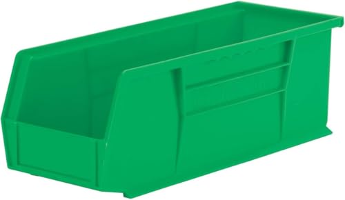 30234 AkroBins Plastic Storage Bin Hanging Stacking Containers (Green / Storage Bins Only)
