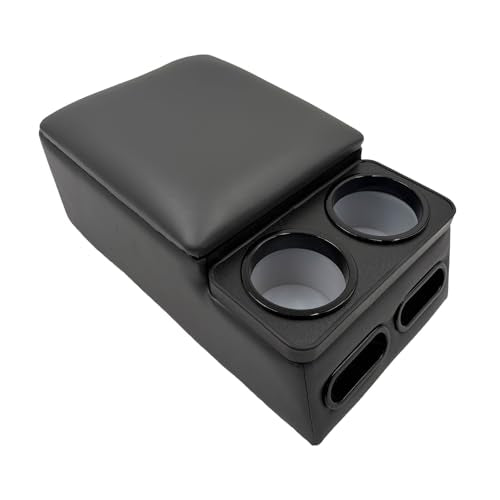 Car Center Console with Cup Holders (Charcoal gray)