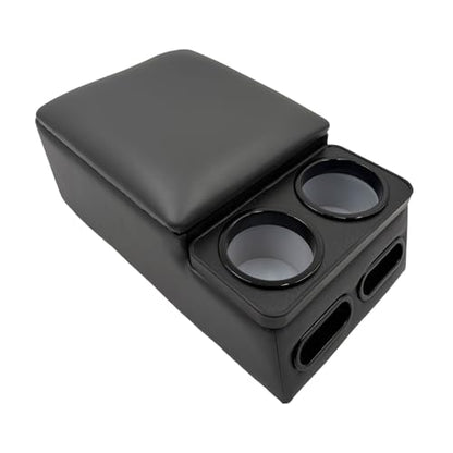 Car Center Console with Cup Holders (Charcoal gray)