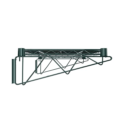 18" x 36" Green Epoxy Wire Wall Mount Shelf (Green / 18" x 36")