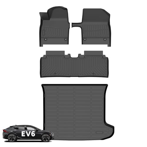 Floor Mats & Cargo Liner for Kia EV6 2025 2026 (BLACK)