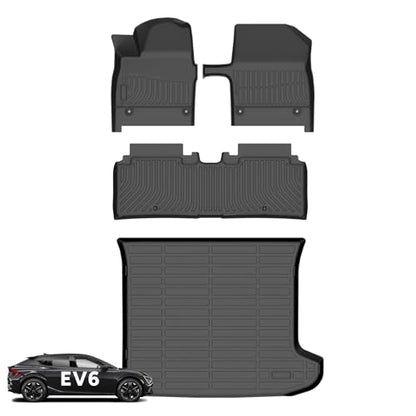Floor Mats & Cargo Liner for Kia EV6 2025 2026 (BLACK)