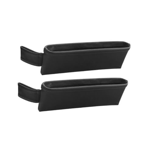 2PCS Car Seat Gap Filler Organizer (Black)