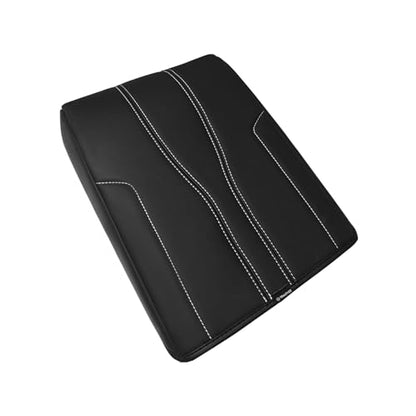 Armrest Cover for GMC Acadia 2024 (19) 24+ |Acadia&Traverse|Black/White Trim, Regular)