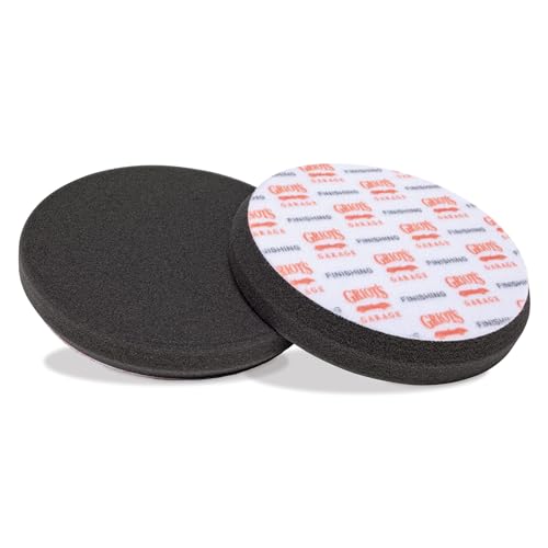 6.5" Black Foam Finishing Pads for Car Polishing and Detailing (6" Pads (Set of 2) / 6.5" (Set of 2))