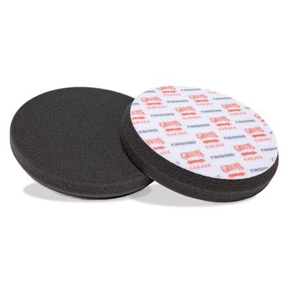 6.5" Black Foam Finishing Pads for Car Polishing and Detailing (6" Pads (Set of 2) / 6.5" (Set of 2))