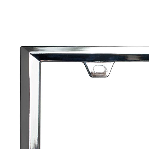 3D Chrome License Plate Frames (Triangle Pattern)