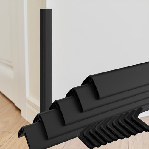 Wall Corner Edge Protector (36"L x 2"W x 2"H / Black)