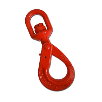 Swivel Self Locking Hook 6944 lbs Grade 80 Swivel Self Locking Hook Heavy Duty Swivel Lifting Hook Swivel Lifting Hook Hoist Hook Sling Heavy Cargo 【3.15ton】 (3.15t)