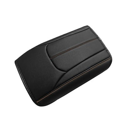 Armrest Cover for Subaru Forester 2025+ (21) 25+ |Forester| Black/Brown Stitching, Regular)