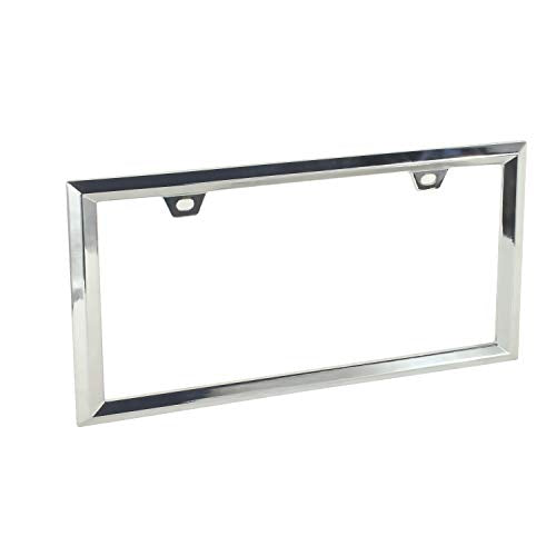 3D Chrome License Plate Frames (Triangle Pattern)