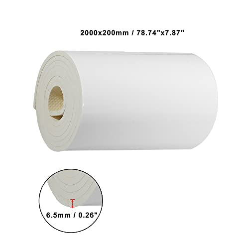 2000x200x6.5mm Car Garage Wall Guard Door Bumper Universal Protector Anti Collision Waterproof White (White)