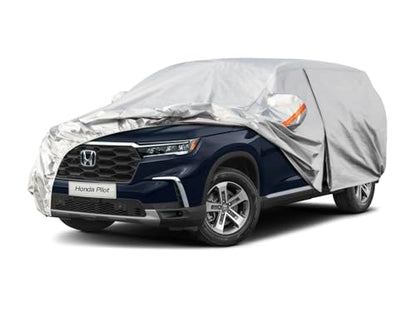 6 Layers Waterproof SUV Car Cover for Honda Pilot 2008 (LM-Silver / 38. Custom Fit Honda Pilot)