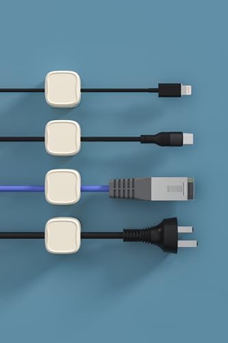 Magnetic Cable Clips (9-Pack Beige)