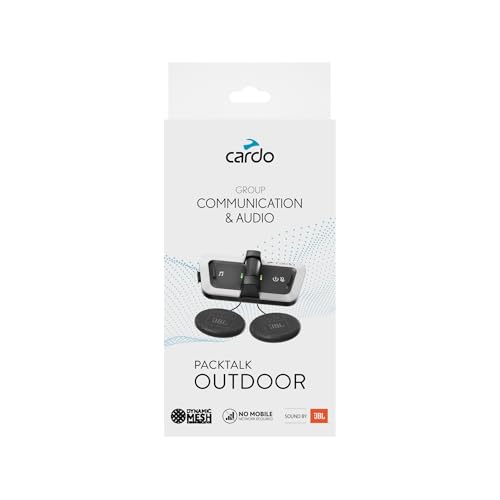 Packtalk Outdoor Helmet Communication System for Skiing (Outdoor White / Dual Pack)