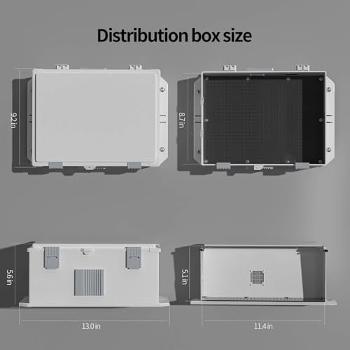 Outdoor Electrical Junction Box (13"H x 9.2"L x 5.6"W & Standard)