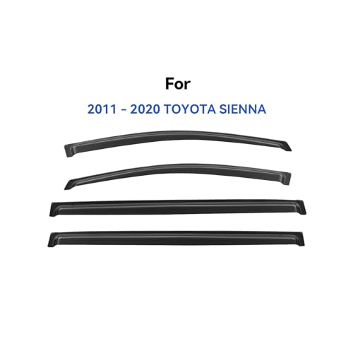 Window Visors Rain Guards for 2011 (2011-2020 Toyota Sienna)