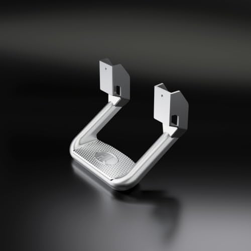2Pcs Side Step Compatible with Chevrolet GMC Ford Isuzu Mitsubishi (silvery)