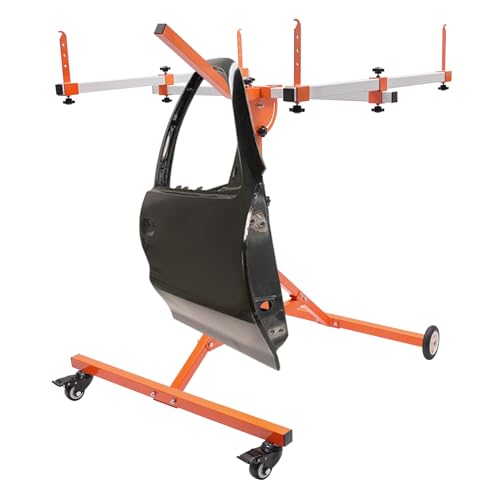 Automotive Rotating Painting Stand Multifunction Freestanding Paint Holder with Wheels for Painting Or Repairing Light Sheet Metal (35.4*37.8*45.2in)