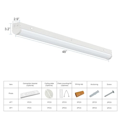 4FT LED Linear Strip Light 4Pack (4FT Linear Strip Light-4PCS)