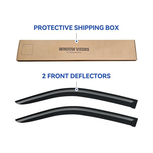 Window Visors Rain Guards for 2005 (2005-2020 Nissan Frontier King Cab)