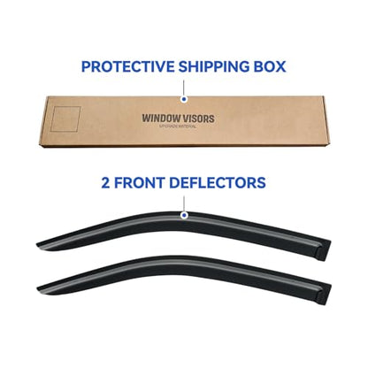 Window Visors Rain Guards for 2005 (2005-2020 Nissan Frontier King Cab)