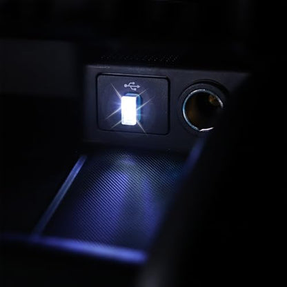 2 Pcs USB LED Car Interior Atmosphere Lamp (Multi)