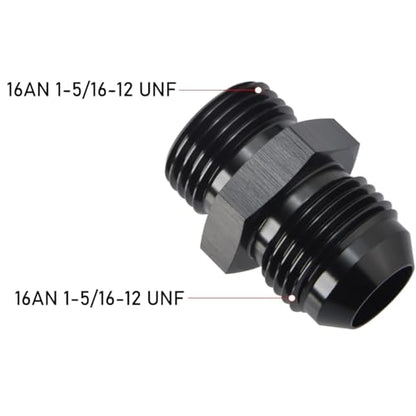 16AN Male Flare to 16AN ORB O (16AN to 16AN ORB / Black - 1PC)