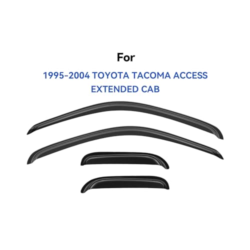 Window Visors Rain Guards for 1995 (1995-2004 Toyota Tacoma Access)