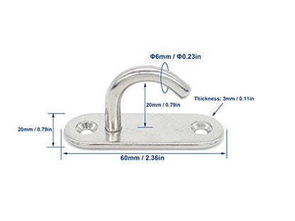 Stainless Steel Ceiling Hooks & Wall Hangers (M6 J Hook)