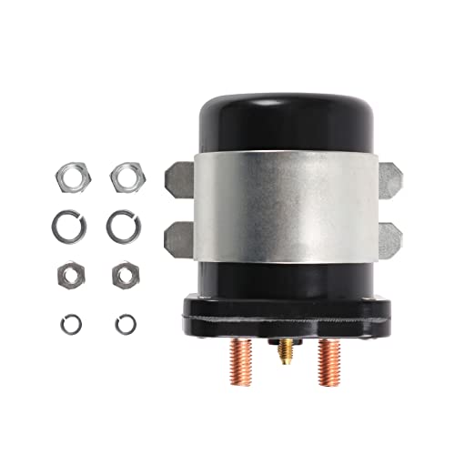 Heavy Duty 48V 4 Terminal Solenoid Heavy Duty 48V Solenoid Relay Switch Replacement For Club Car EZGO Yamaha Electric G19 Power Drive #586 Series Replace JR1 (48V For 1995-1998; G22,G23,G27,G29)