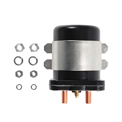 Heavy Duty 48V 4 Terminal Solenoid Heavy Duty 48V Solenoid Relay Switch Replacement For Club Car EZGO Yamaha Electric G19 Power Drive #586 Series Replace JR1 (48V For 1995-1998; G22,G23,G27,G29)