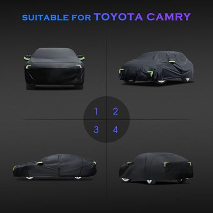 Car Cover Custom Fit for Toyota Camry 1996 (Fit for Toyota Camry Black)
