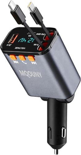 Retractable Car Charger (Black)