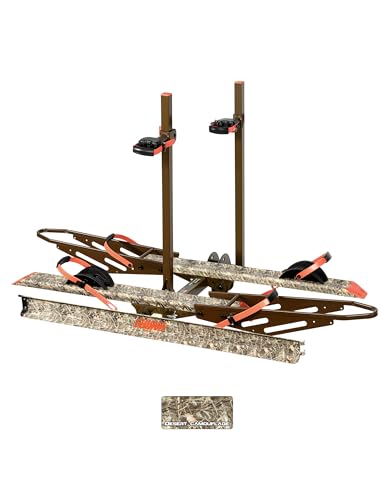 Young Bike Rack Hitch Mount for 2 E (200 lbs 2 E-Bike Rack Foldable with Ramp - Camo)