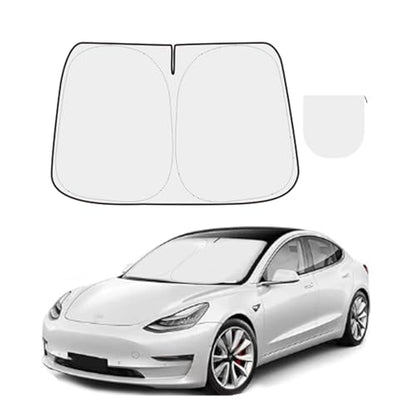 300T Sunshade for Tesla Model Y Model 3 (Silver)