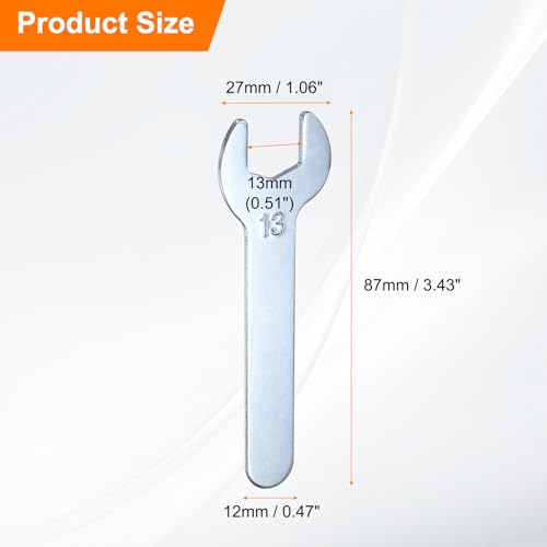 10pcs Small Wrench Open End Wrench 13x87x2mm Metric U (13x87x2mm)